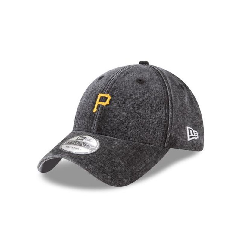 MLB Pittsburgh Pirates Rugged Mini 9Twenty Adjustable (SMW6650) - Black New Era Caps